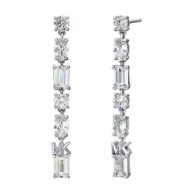 Michael Kors Damen-Tropfenohrringe Premium Brilliance aus Sterlingsilber mit gemischten Steinen, MKC1662CZ040 im Sale